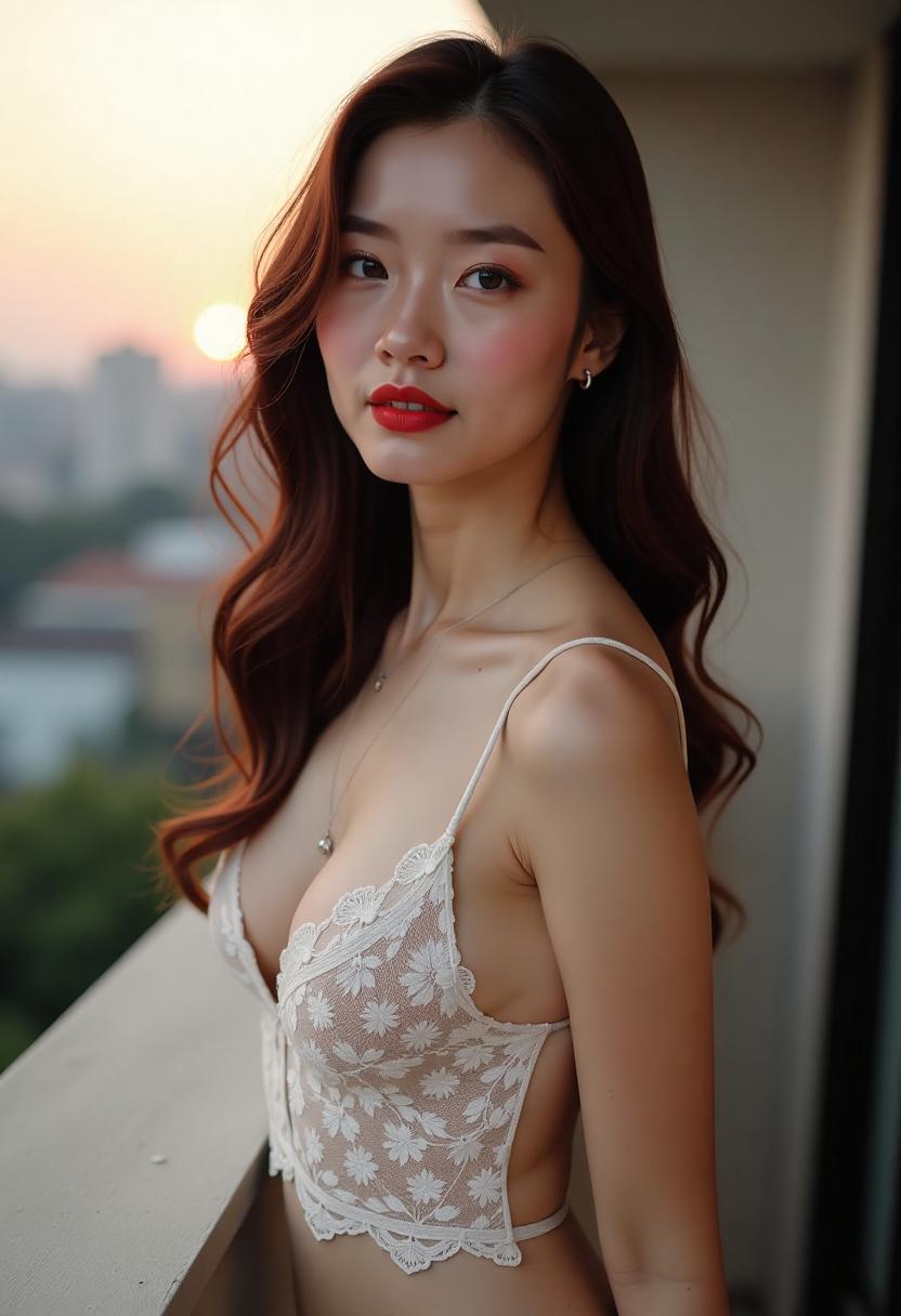 清晨街角的城市延时摄影